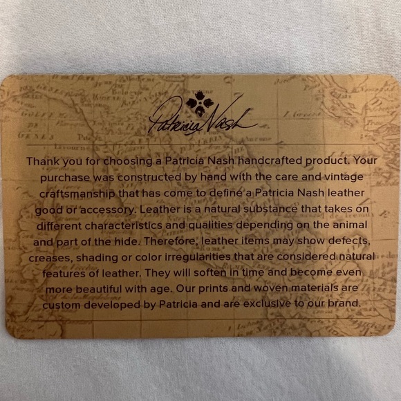 NWOT Patricia Nash Handmade Genuine Leather Wallet-Wristlet-Clutch - Picture 6 of 7